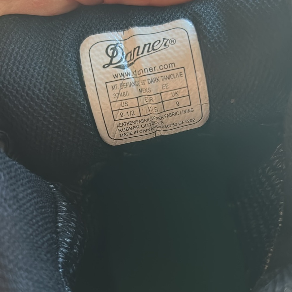 Danner men’s boots.  Brown and Black Outdoor Adventure Boots. See last pic. - Picture 5 of 6